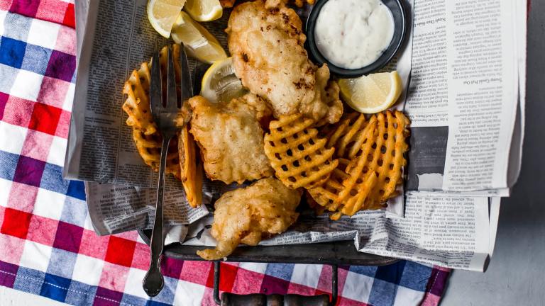 Real English Fish and Chips With Yorkshire Beer Batter created by Ashley Cuoco