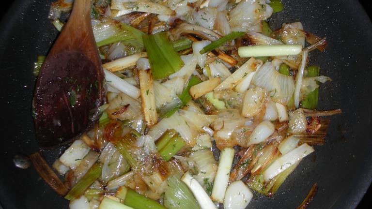 Sauteed Leeks in Lemon Dill Butter Created by JackieOhNo!