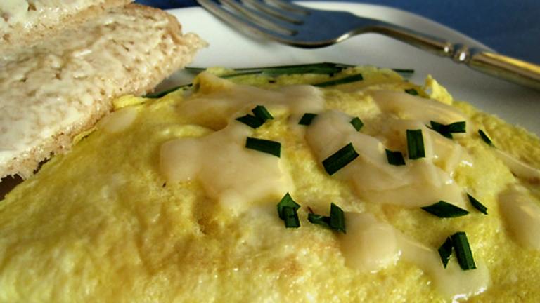 French Onion Omelet Created by Caroline Cooks
