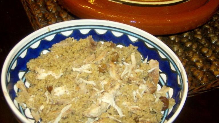 Cinnamon Chicken With Couscous and Dried Fruit Created by FDADELKARIM