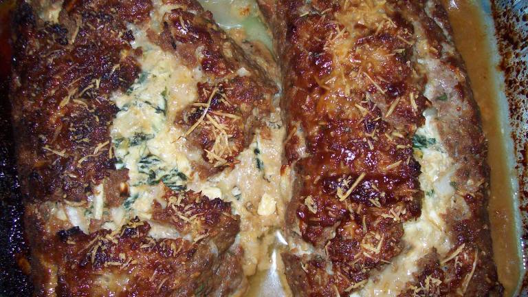 Spinach and Ricotta Cheese Rolled Meatloaf Created by berry271