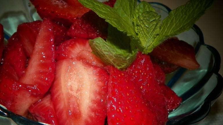 Strawberries With Balsamic Vinegar of Modena Monari Federzoni Created by Baby Kato