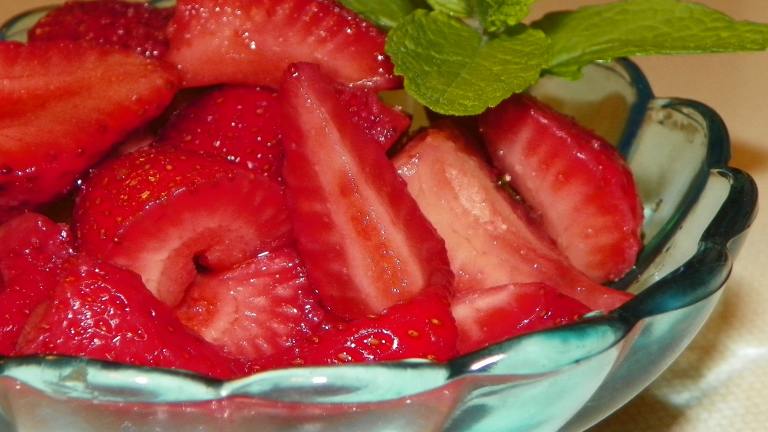 Strawberries With Balsamic Vinegar of Modena Monari Federzoni Created by Baby Kato