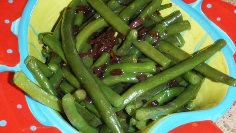 Green Beans With Balsamic-Shallot Butter Created by AcadiaTwo