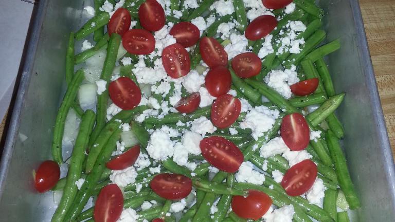 Baked Green Beans with Feta Cheese created by sallyc30