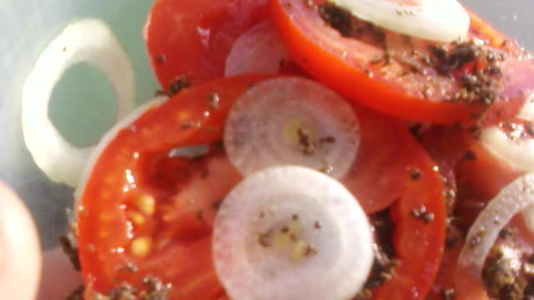 Minty Onion Tomato Salad created by littlemafia