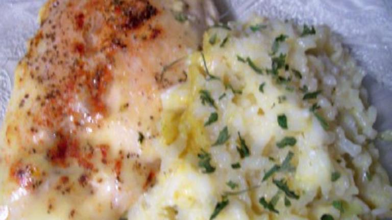 Baked Chicken with Broccoli & Rice created by lauralie41