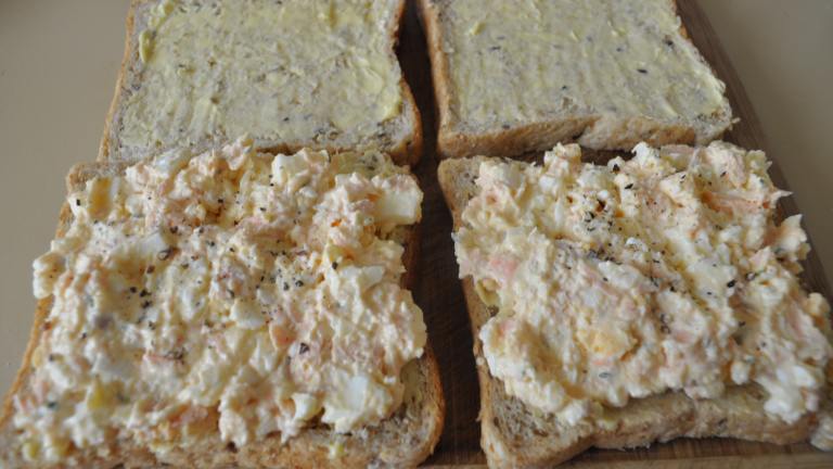 Smoked Salmon and Egg Salad Tea Sandwiches Created by ImPat