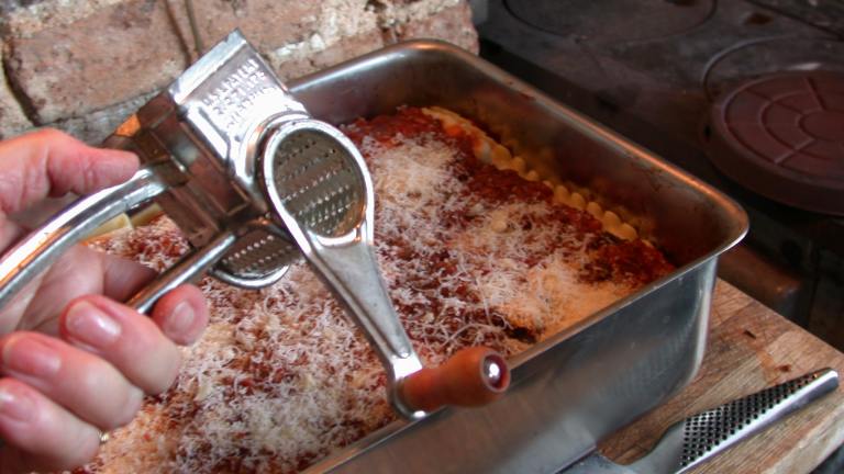 Traditional Italian Spinach Lasagna Created by Sweetiebarbara