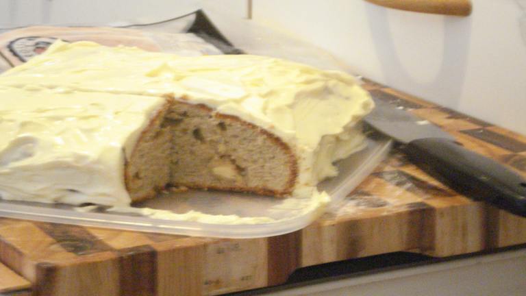 Banana White Chocolate Cake With Icing - Absolutely Decadent Created by djmastermum