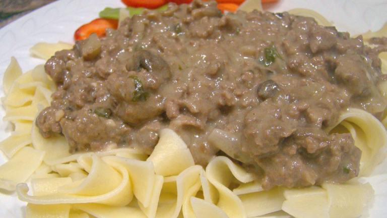 Easy Beef Stroganoff - Ground Beef Version created by Derf2440