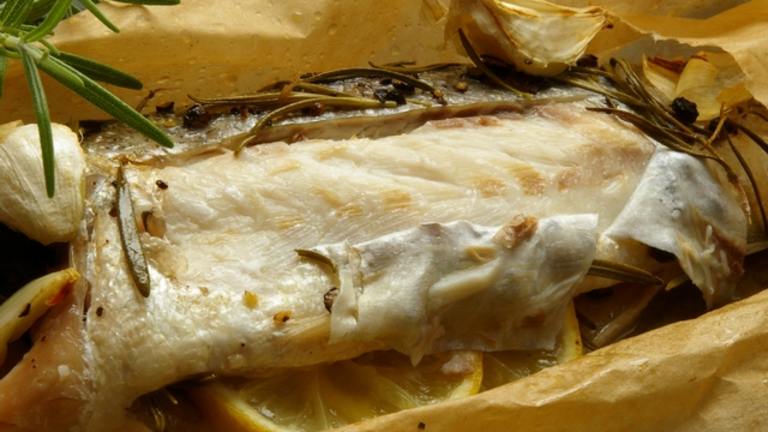 Loup De Mer En Papillote (Baked Sea Bass Wrapped in Paper) Created by Thorsten