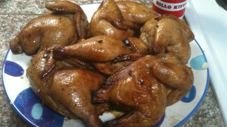 Barbecued Vietnamese 5-Spice Cornish Game Hens Created by Tread