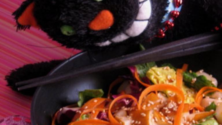 Fresh Pear Salad With Asian Sesame Dressing created by Engrossed