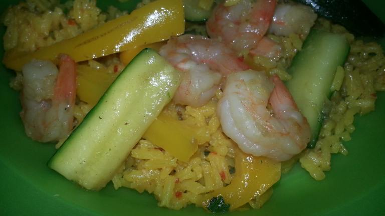 Shrimp and Peppers W/Yellow Rice Created by essijay
