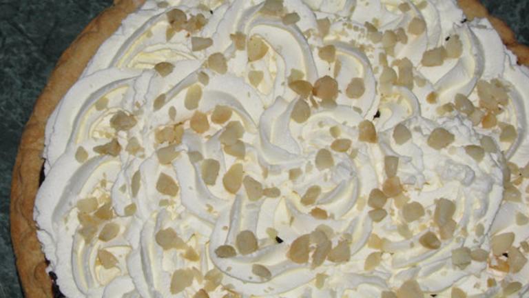 White Chocolate Macadamia Nut Pie Created by lovethemix