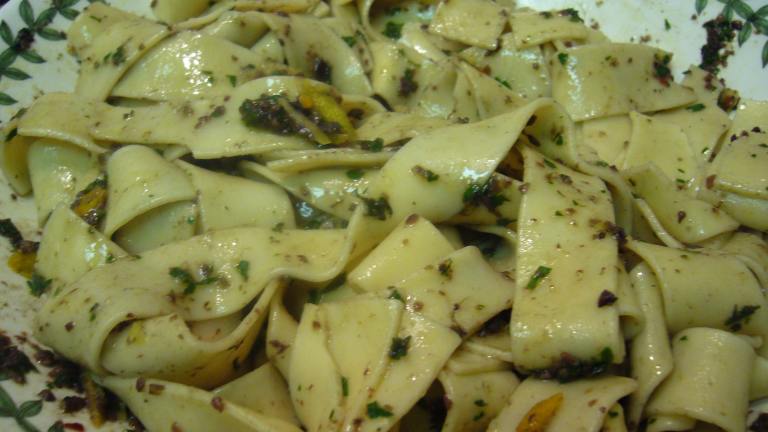 Pappardelle Pasta With Olives, Thyme, and Lemon created by cookiedog