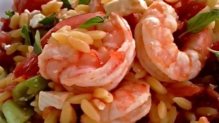 Shrimp With Orzo, Olives and Feta Created by PaulaG