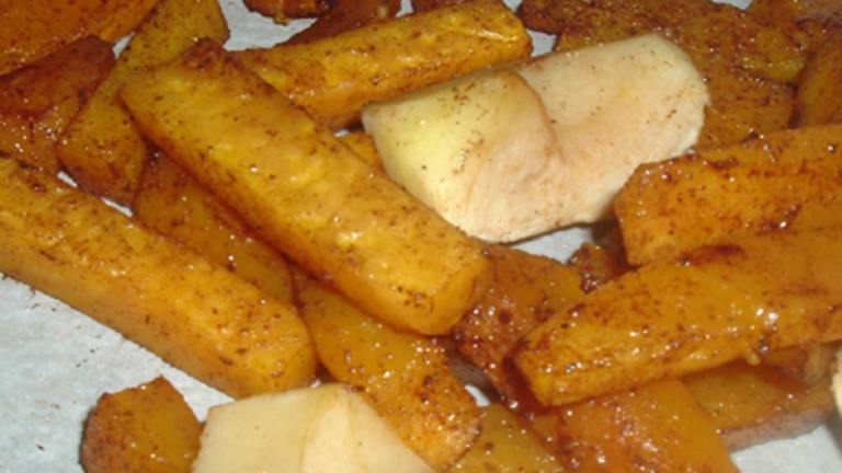 Spicy Butternut Squash Oven Fries With Apples created by Bergy