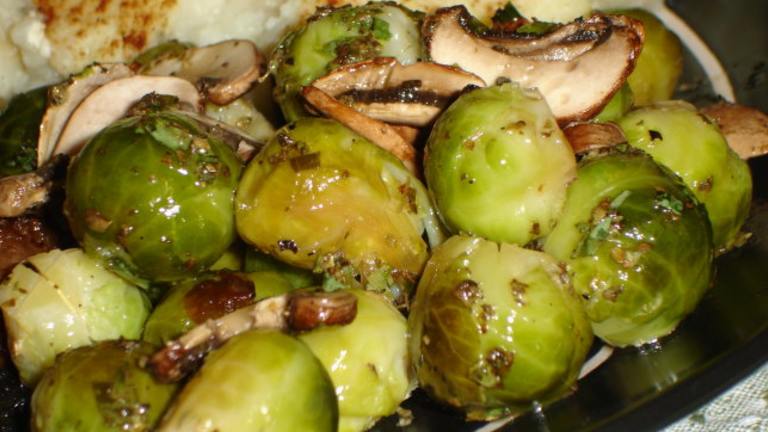 Savory Brussels Sprouts and Mushrooms Created by Sarah_Jayne