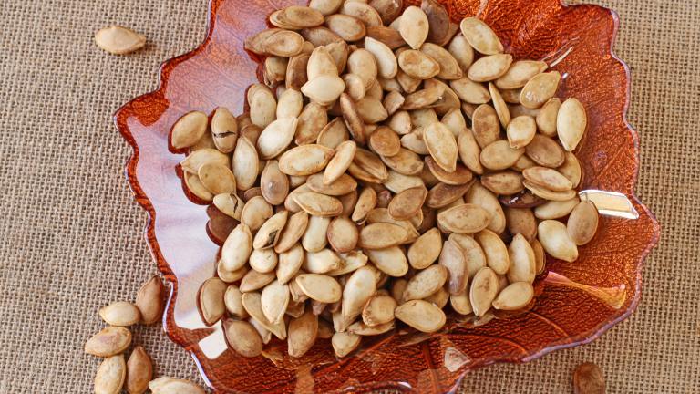 Perfect Crispy Toasted Pumpkin Seeds Created by DeliciousAsItLooks