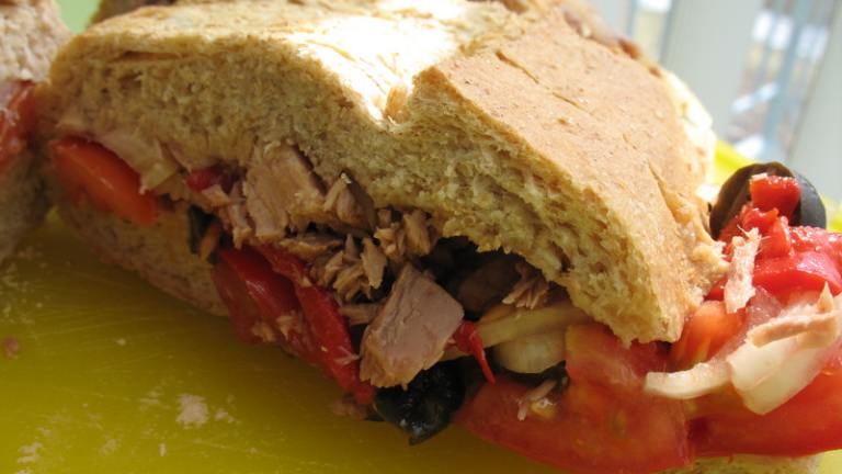 Tuna Provencale on a Baguette Created by Redsie