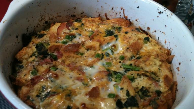 Ham and Cheese Bread Pudding created by Pollyhyper