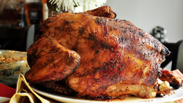 Spice-Rubbed Smoked Turkey Created by SharonChen