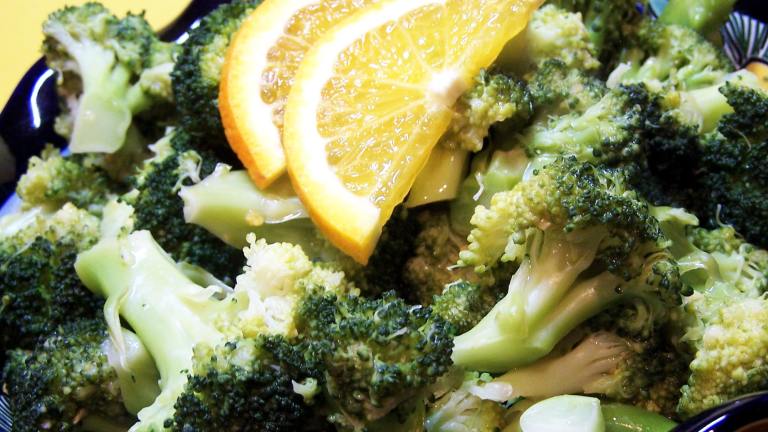 Broccoli With Orange Sauce Created by PaulaG