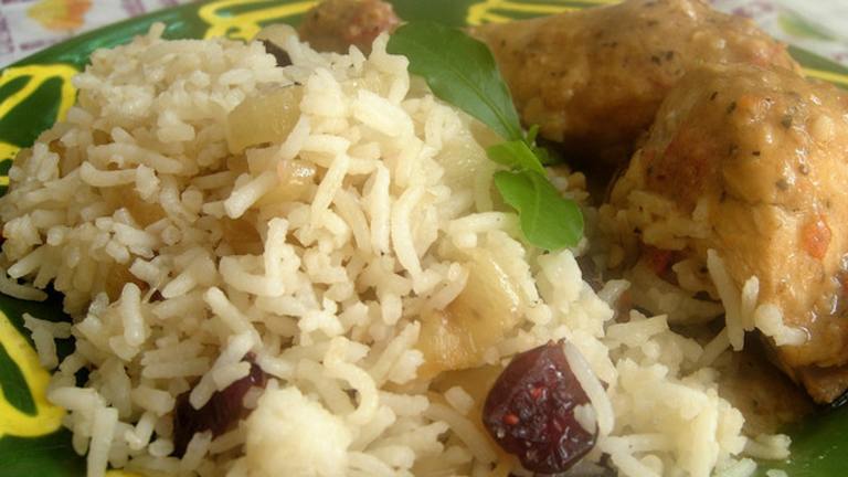 Rice With Caramelized Onions and Cranberries created by tunasushi