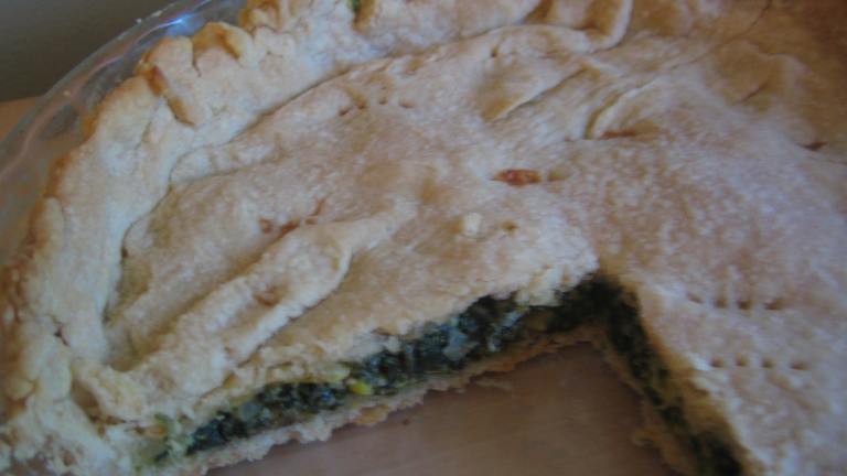 Spinach Corn Pie Created by pattikay in L.A.