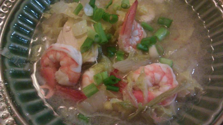 South Beach Thai Shrimp Soup With Lime and Cilantro Created by leahgarcia
