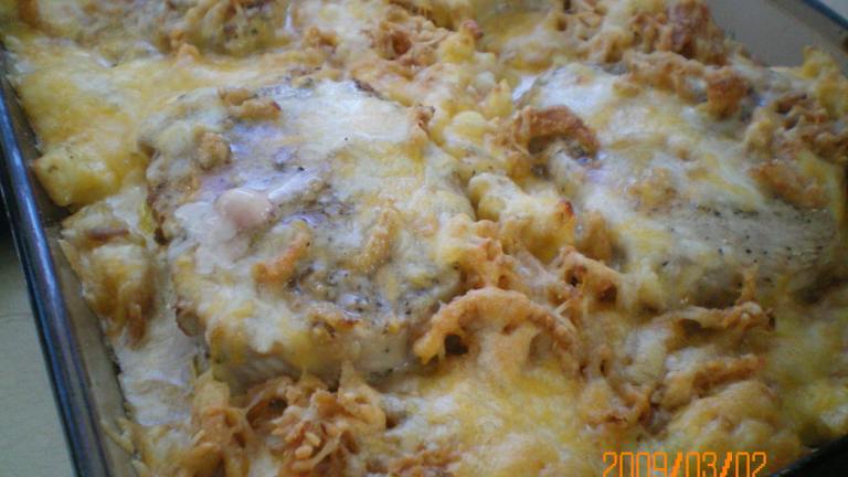 Delicious French Fries and Pork Chops (Or Chicken) Bake Created by CoffeeB
