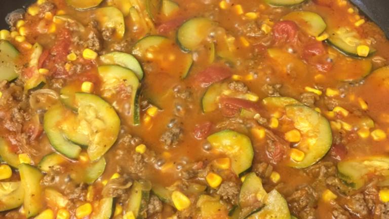 Stove-Top Zucchini and Ground Beef Skillet Created by Mary Rose B.