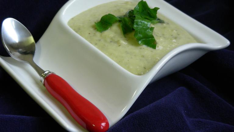 Courgette, Basil and Brie Cheese Soup Created by kiwidutch