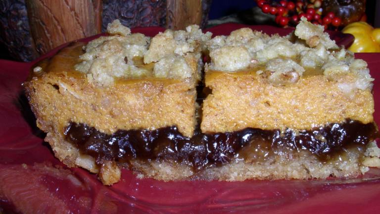 Pumpkin Mincemeat Bars Created by Color Guard Mom