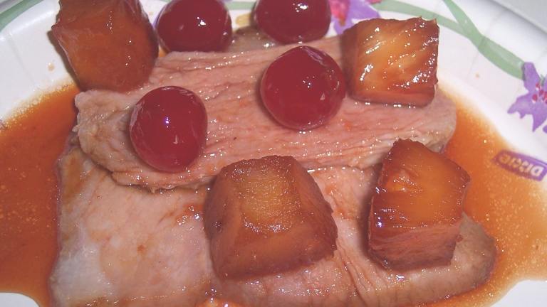 Cherry Pineapple Holiday Ham Glaze Created by looneytunesfan