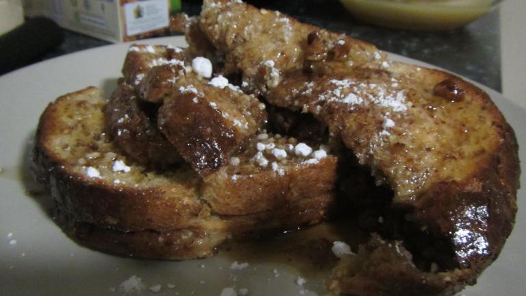 Stuffed Pecan Pie French Toast Created by misslissalove