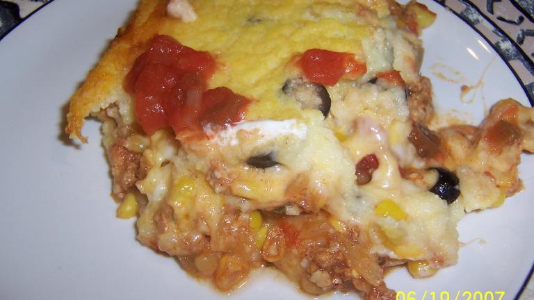 Beef and Cheese Tamale Pie Created by Mommy Diva