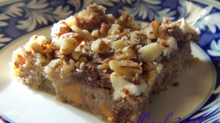 Toffee Squares With Toasted Pecans Created by alligirl