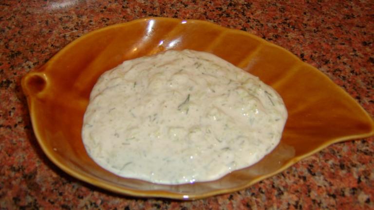 Egyptian Garlic Yogurt Cucumber Salad created by cooking in cairo...