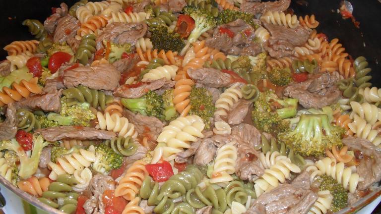 Pasta with Beef, Broccoli and Tomatoes created by vrvrvr