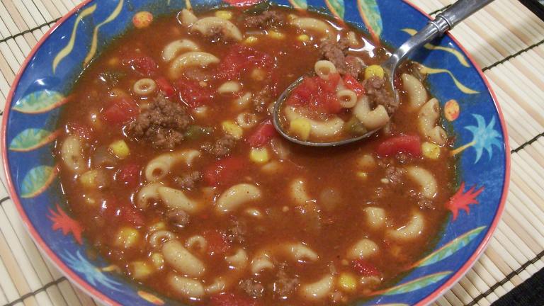 Hearty and Delicious Beefy Chili  Soup Created by lazyme