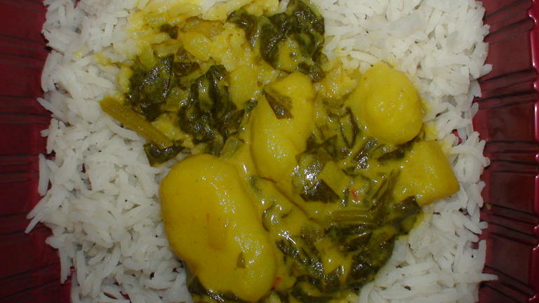 Sweet Potato and Spinach Curry Created by Chef Intesar