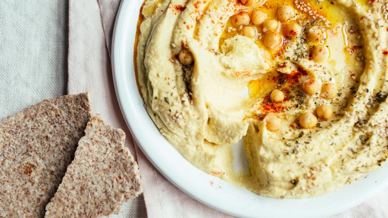 Creamy Roasted Garlic Hummus created by Izy Hossack