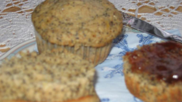 Vegan Lemon-Poppy Seed Muffins Created by White Rose Child