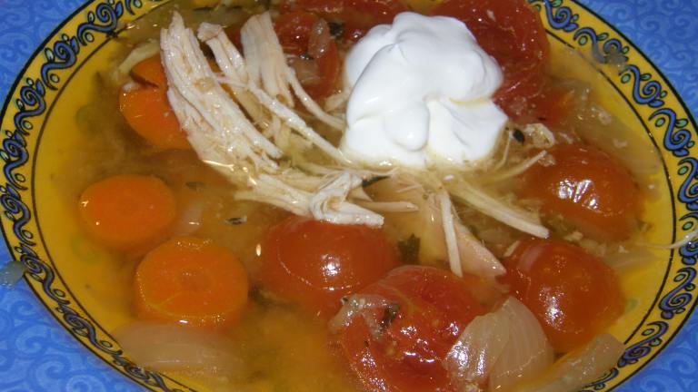 Yucatan - Style Chicken and Vegetable Soup Created by mydesigirl