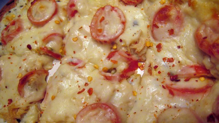 Margherita Pizza ( White Pizza ) created by yogiclarebear