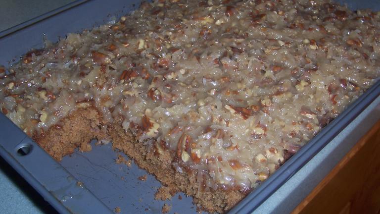 Sarah 's Oatmeal Cake With Coconut Pecan Frosting Created by Hill Family