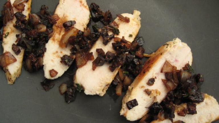 Chicken With Balsamic Fig Sauce Created by Engrossed